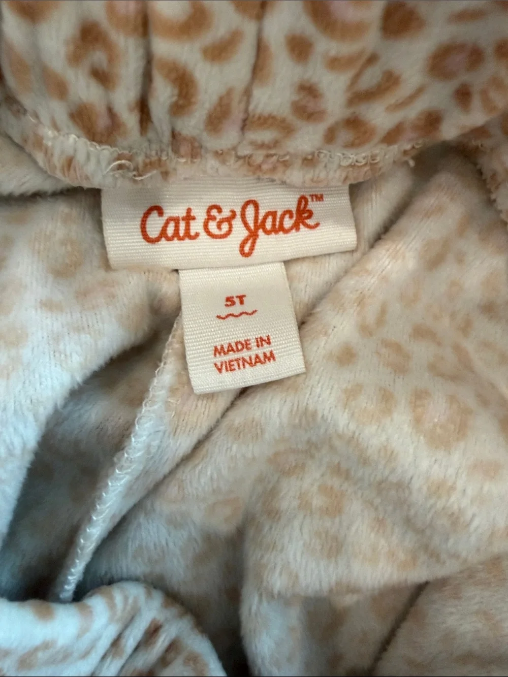 Cat & Jack Pink Tie-Dye and Cream Leopard Ruffle Pajama Set Duo